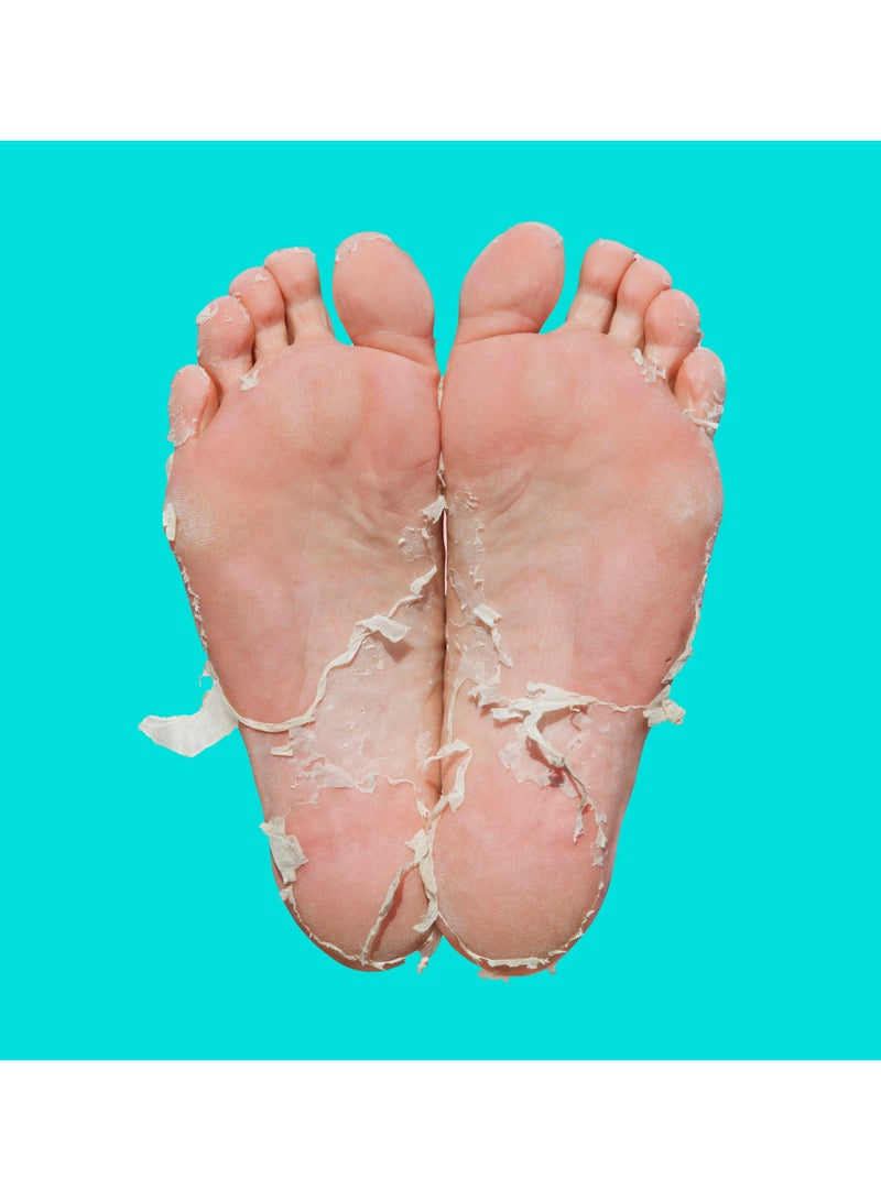 سكين ريبابلك قناع تقشير القدم (زوج واحد) - قناع تقشير القدم مع حمض ألفا هيدروكسي، وجينكو بيلوبا، وفيتامين هـ، يزيل الجلد الميت، ويصلح الكعب المتشقق، وينعم مسامير القدم، وينعم ويرطب القدمين الجافة والخشنة - Image 4